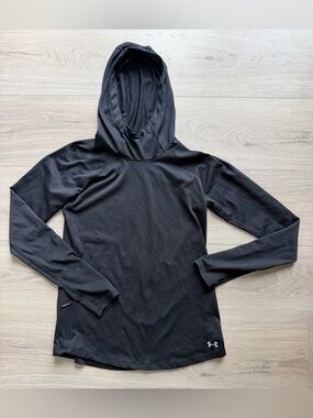 Under Armour Black Women's Hooded Long Sleeve Performance Top